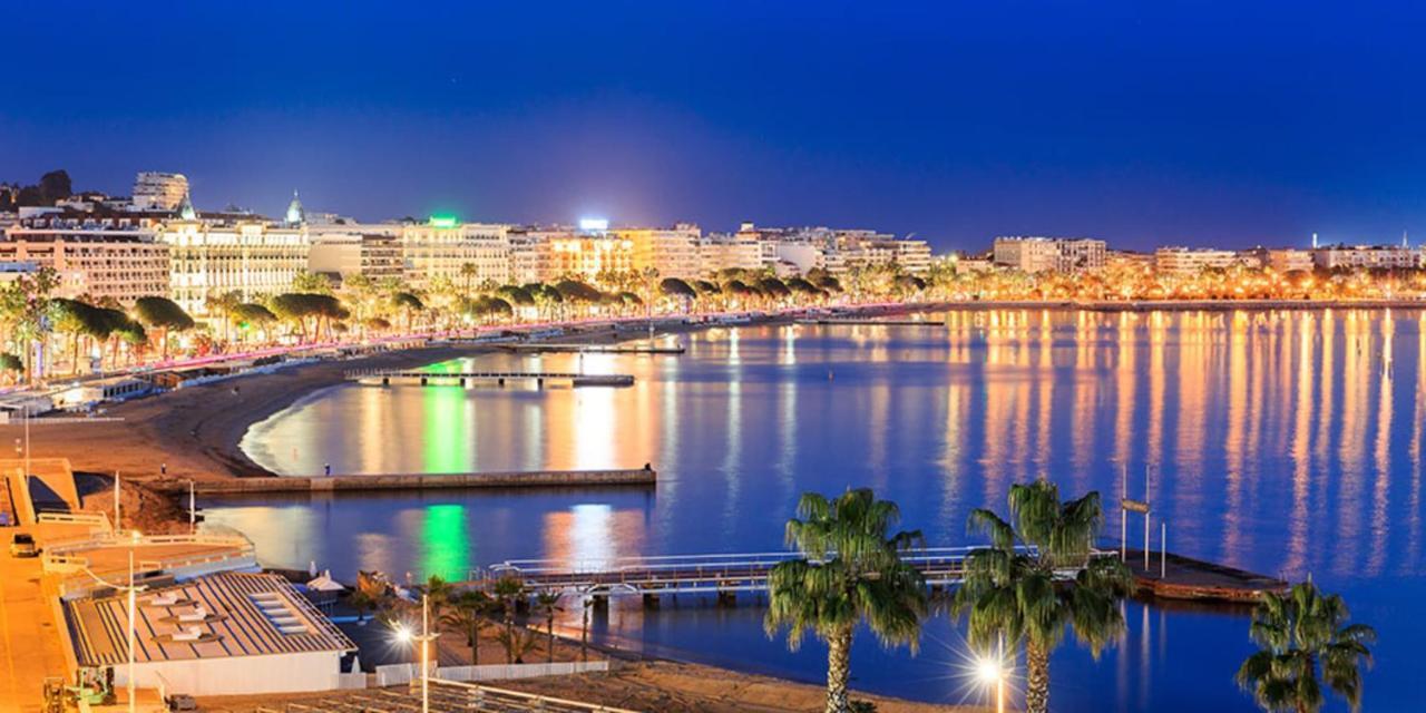Sea View & Large Terrace Live In La Vista Apartment Cannes Luaran gambar