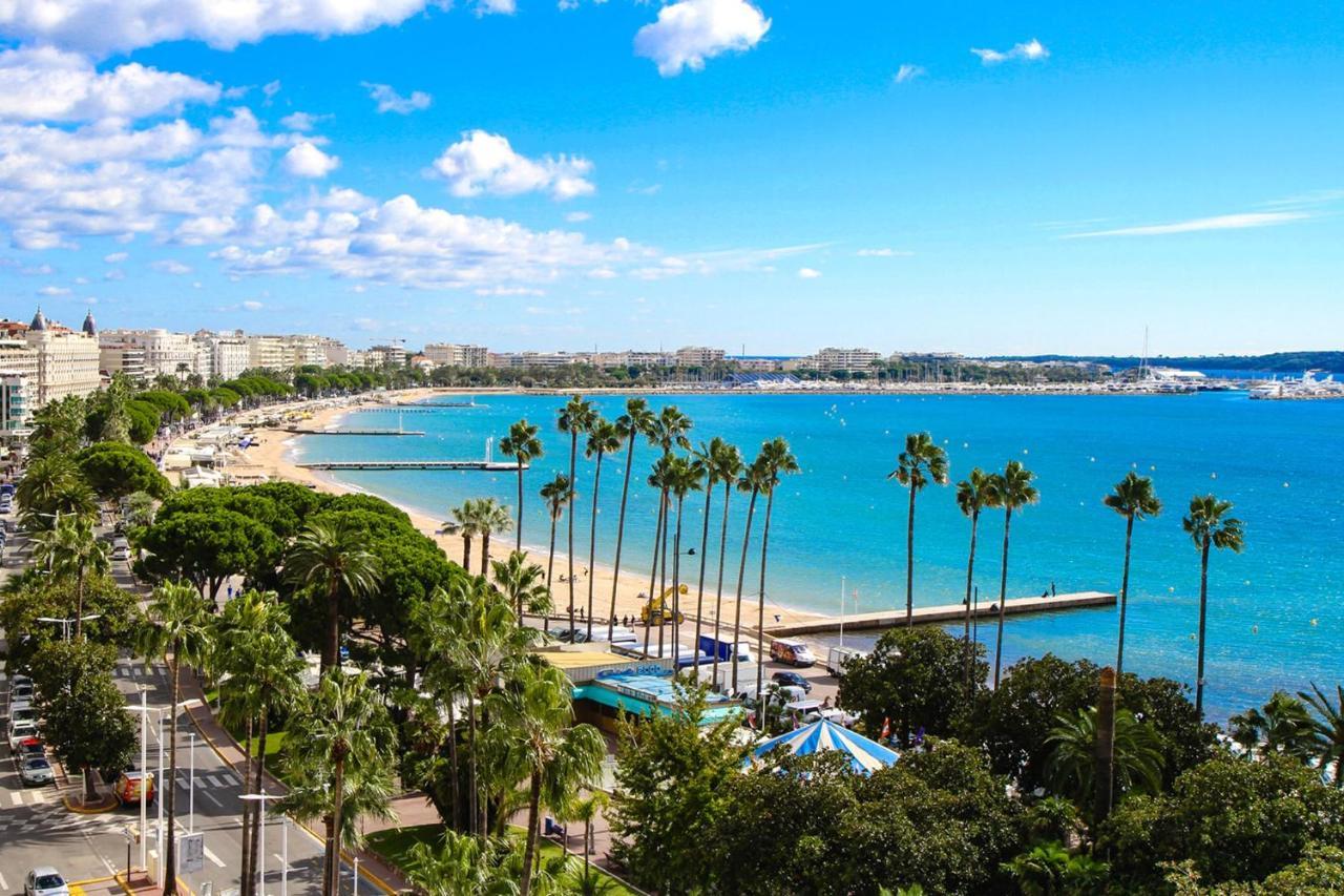 Sea View & Large Terrace Live In La Vista Apartment Cannes Luaran gambar
